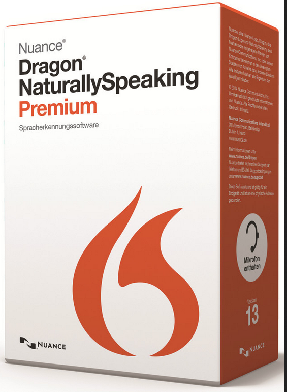 Dragon Spracherkennung Softwarepaket