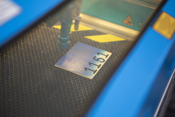 Zahlen werden aus Papelholz 3D gedruckt