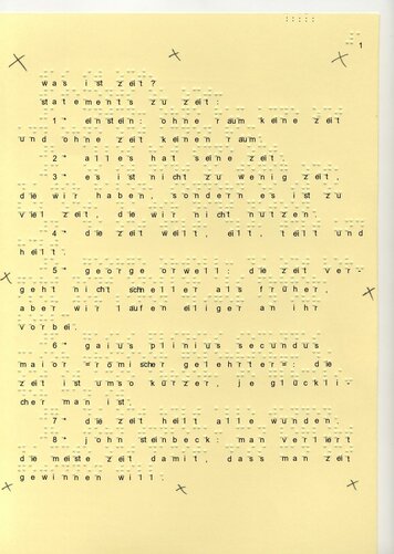 Text in Braille abfotogriert Übersetzungsalgorithmus angewandt