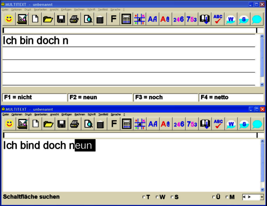Multitext Beispiel für Text
